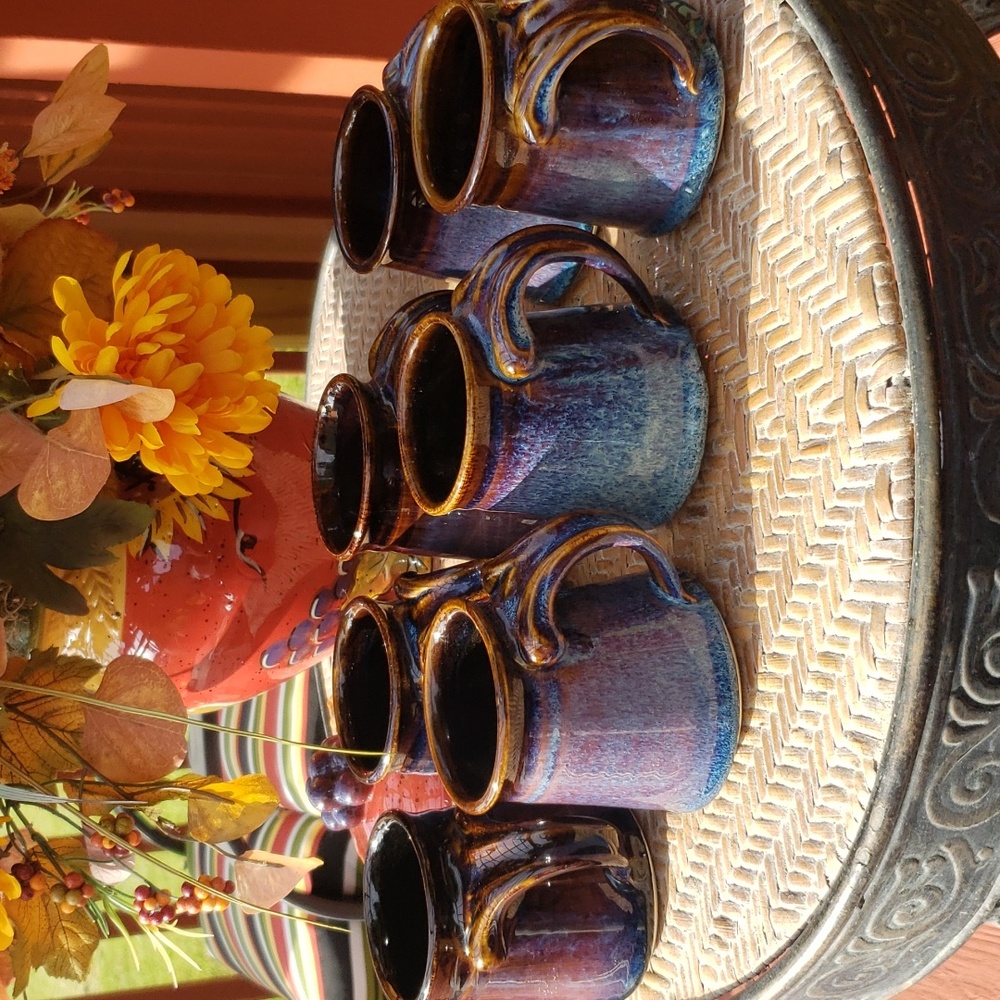 STUDIO ART POTTERY MUGS (7 mugs)